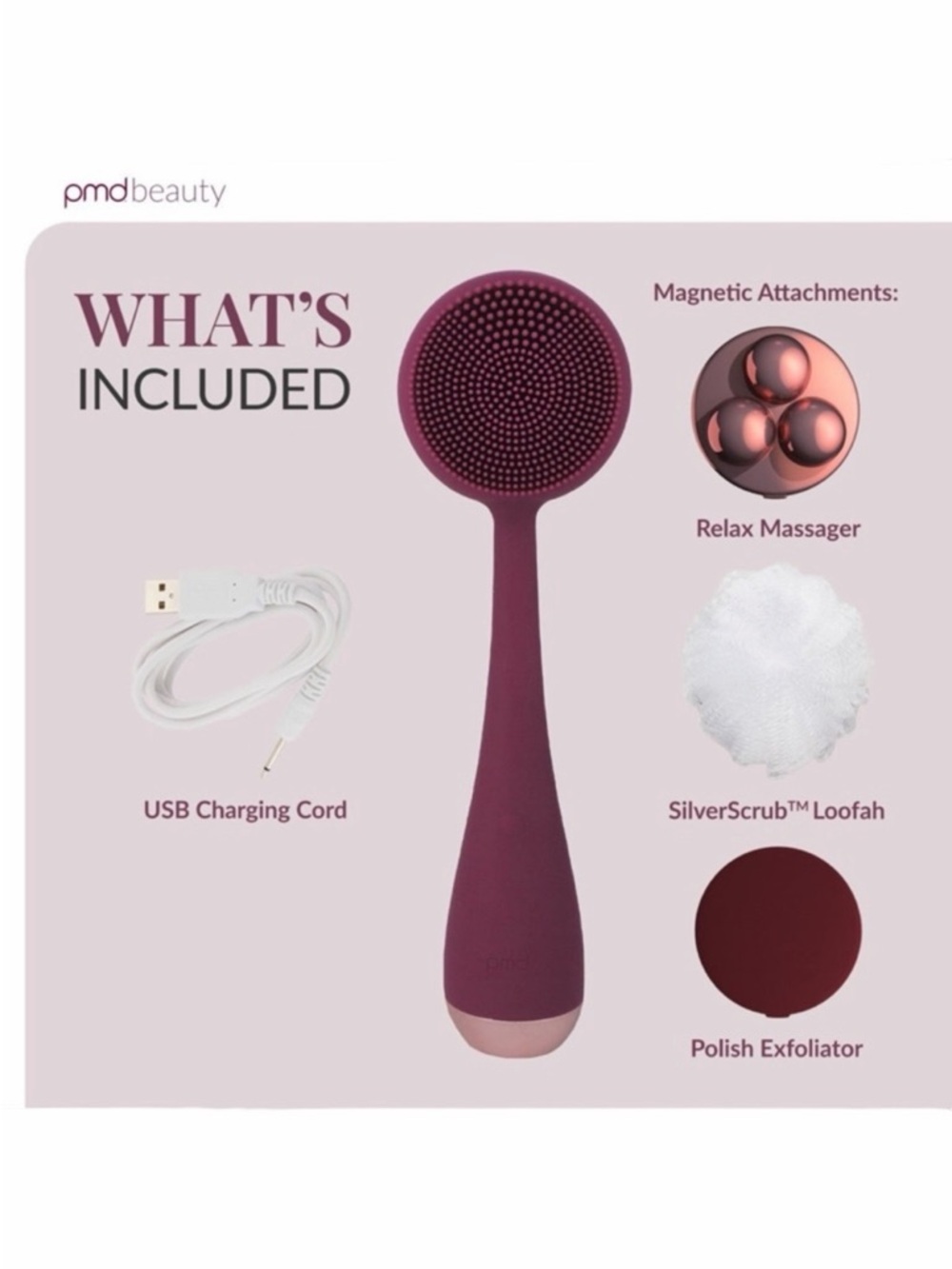 PMD SonicGlow Clean Body Device in Berry - Picture 6 of 16
